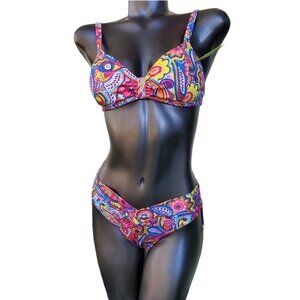 Brazilian Bikini - high waist multi-color